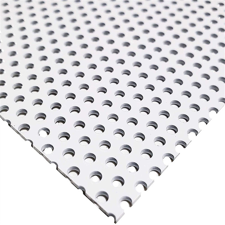 6.35mm diameter holes  10 micron clear anodized finish aluminum building perforated plate