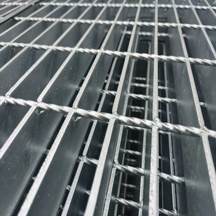 Supply hot-dip galvanized platform steel grating walkway Flat steel height 50 mm steel grating pedals