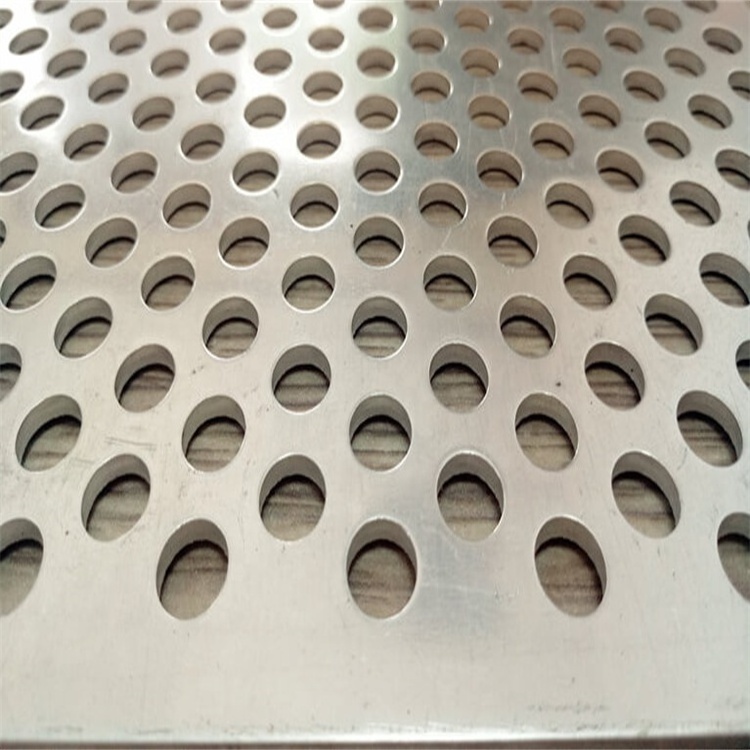 6.35mm diameter holes  10 micron clear anodized finish aluminum building perforated plate