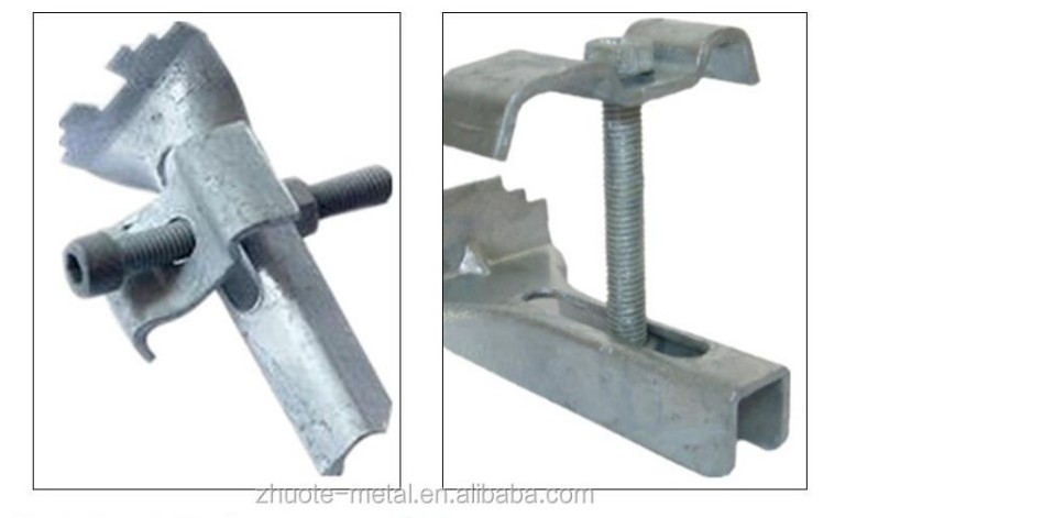 buckle fastened stainless steel grating fixing clips M style saddle fastener galvanized steel grating clamps