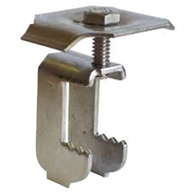 buckle fastened stainless steel grating fixing clips M style saddle fastener galvanized steel grating clamps