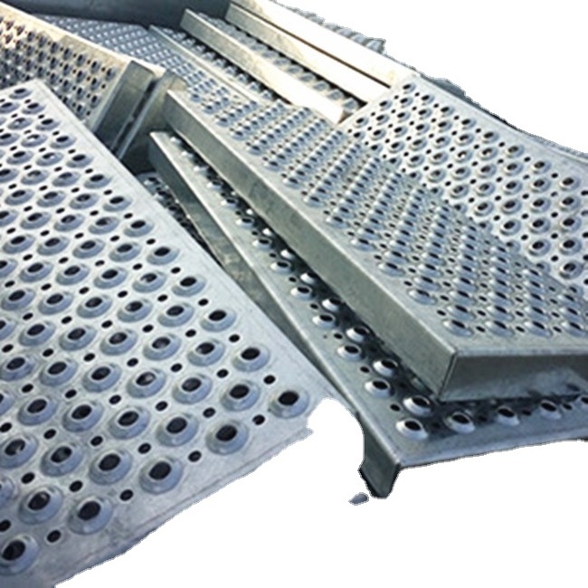 Roof top aluminum walkway platform metal anti-slip Stairs treads grating grip strut safety grating