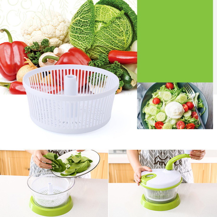 Food Processor - Kitchen Accessories - Vegetable Slicer  - Salad Spinner - Manual Food Chopper