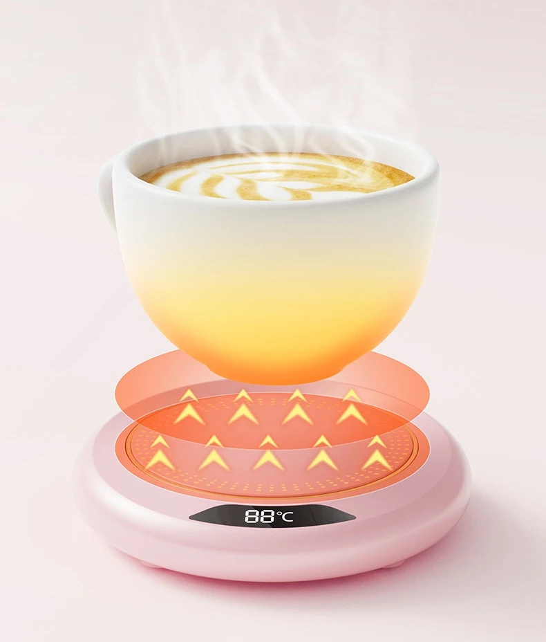 Smart Coffee Mug Warmer for Desk with Auto Shut Off & 3 Temp Settings Electric Beverage Candle Warmer Heating Plate for Tea