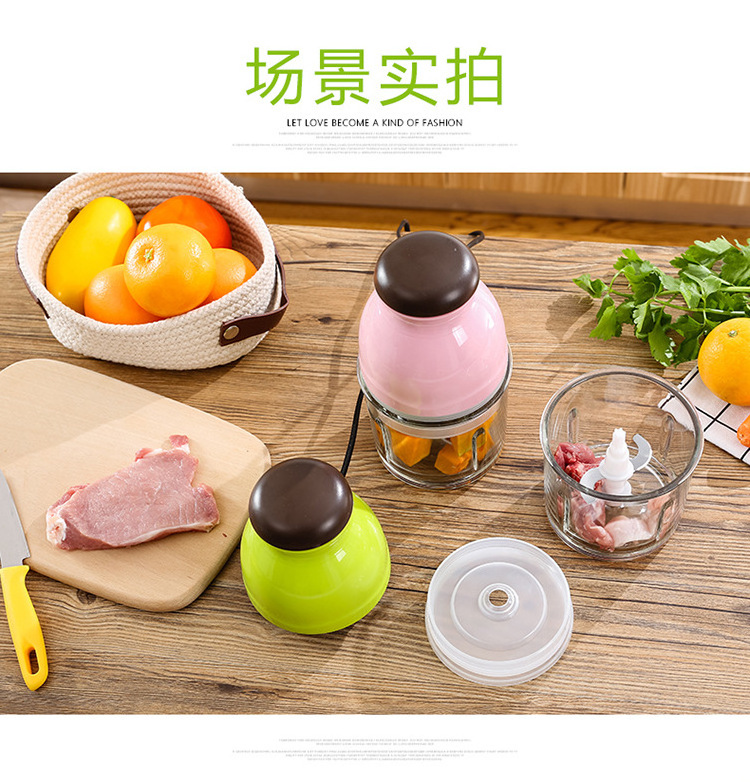 600 ml Electric Vegetable Grinder Food Processor Vegetable Meat Chopper Meat Blender