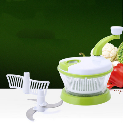 Food Processor - Kitchen Accessories - Vegetable Slicer  - Salad Spinner - Manual Food Chopper