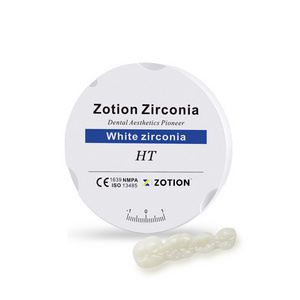 High strength HT White Zirconia Blocks Dental Zirconia Implant Dental Zirconia Pucks For Sale