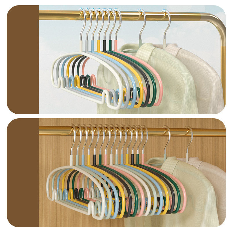 Dip Plastic Clothe Hanger Non Slip Dormitory Household Clothe Hanging To Prevent Clothes Deformation Clothes Storage Coat hanger