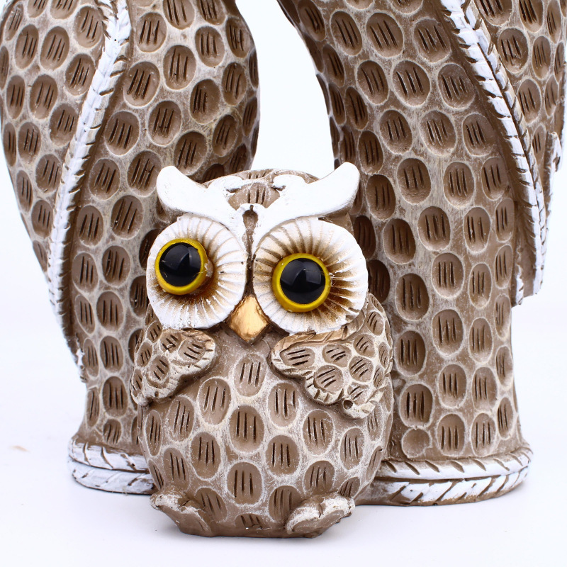 Nordic Owl resin handicraft ornaments living room home decoration gift giving creative Owl decoration resin sculptures