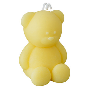 New Arrival Cute Bear Shaped Paraffin Aromatherapy Candle Scented Candle With Gift Box For Children's Birthday