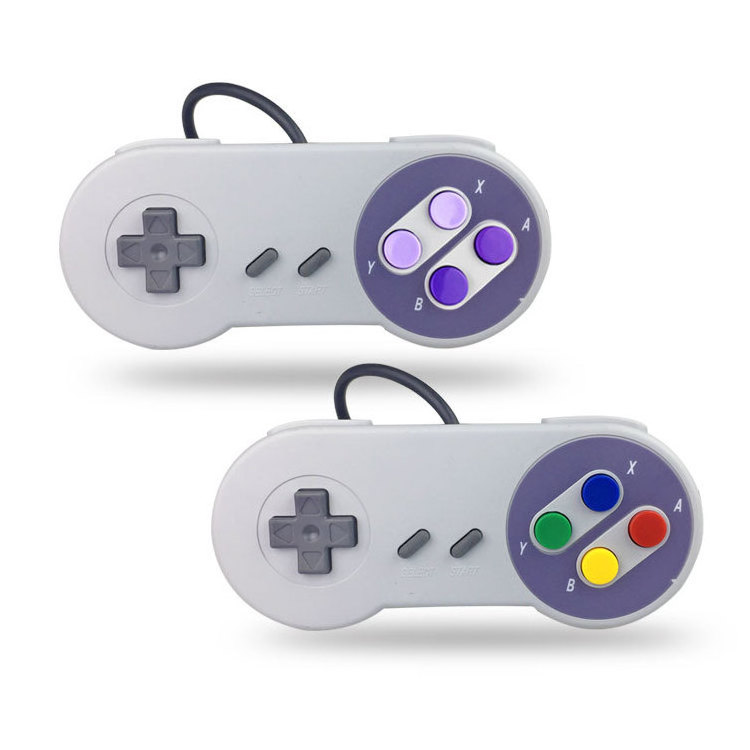 classic retro controller mini gamepad wired SNES controller for super nintendo entertainment system