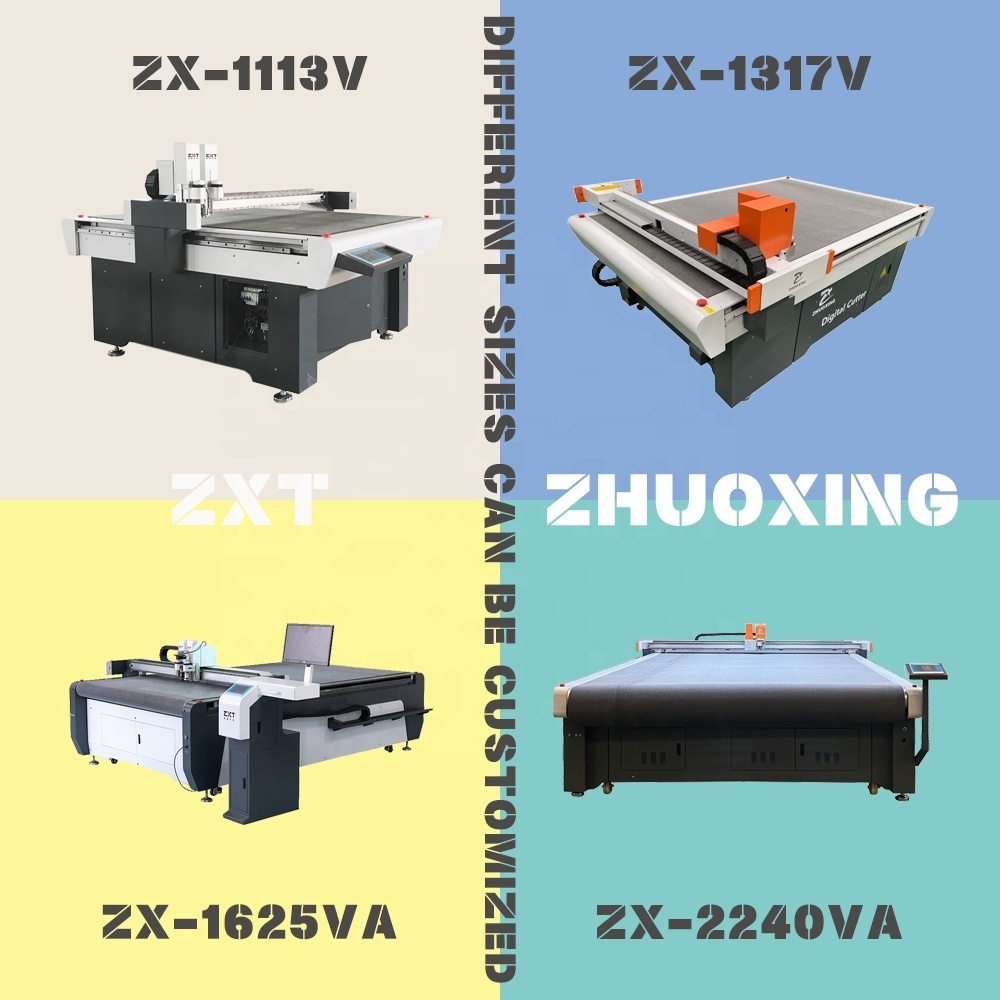 CNC Oscillating Knife Cutting Machine Digital Cutter For Corrugated Paper Cardboard Box Sample Making ZXT IECHO