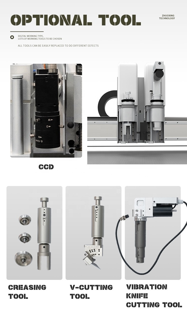 CNC Oscillating Knife Cutting Machine Digital Cutter For Corrugated Paper Cardboard Box Sample Making ZXT IECHO