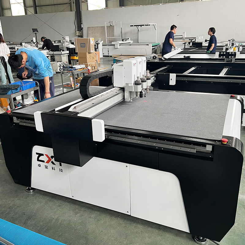 ZXT Customized Automatic Advertising Corrugated Cardboard Carton Cutting Machine For Cutting Gift Box/Paper Box