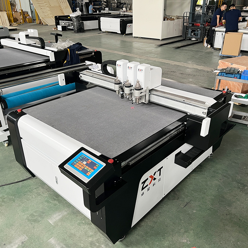 ZXT Customized Automatic Advertising Corrugated Cardboard Carton Cutting Machine For Cutting Gift Box/Paper Box