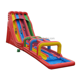 Triple Giant slip and slide 3 lanes Inflatable Water Slide for Adult