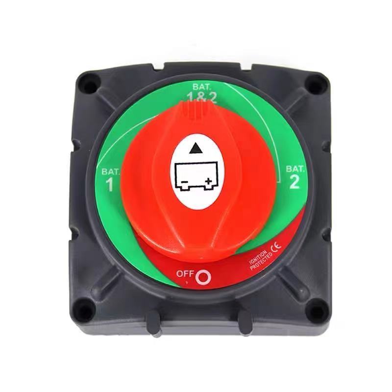 DC 12v 24v Battery Switch master dual battery 4 position Battery Selector  Switch  600A  Yacht power switch