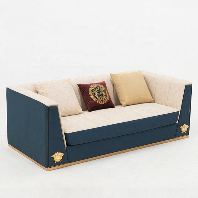 Saudi Arabic European Royal Living Room  Sofa Sets velvet Sofa