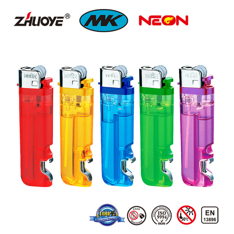 Solid cool lighter disposable lighter Electronic Special Design Functional With Opener High-end Refillable Cigarette Lighter