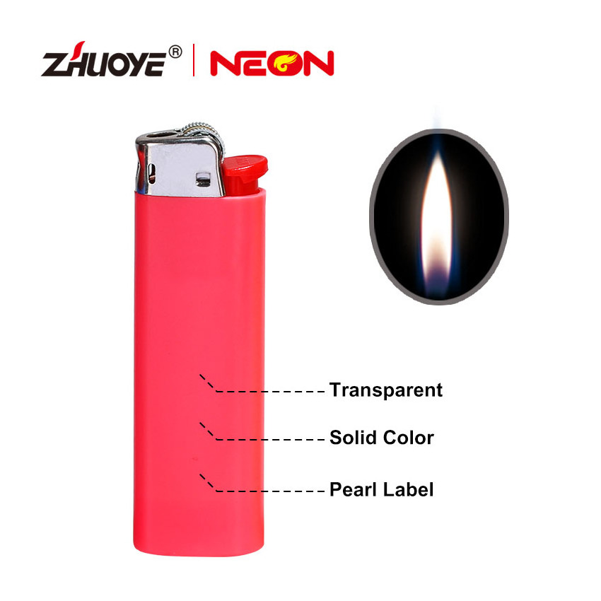 Heart plastic flint lighter flint torch lighter transparent lighter with kerosene