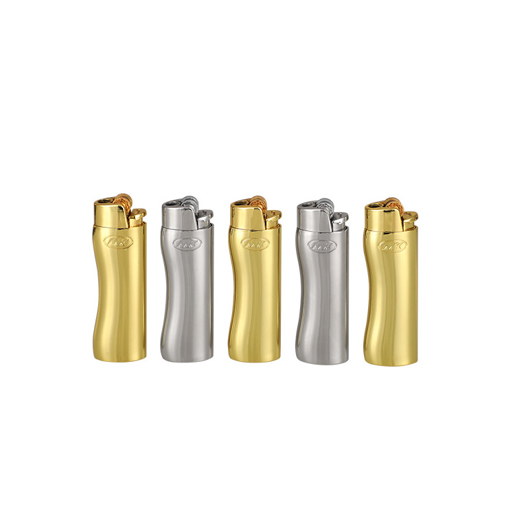 Factory Cigarette Butane Triple Flame Jet Gas Inflatable Metal Custom Logo Flint Torch Lighter metal flint lighter