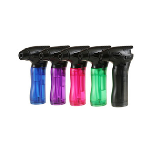 wholesale  Hot sale Refillable candle  Jet Flame  Cigar Lighter electric Custom fire fixed flame lighter Gas Torch Lighter