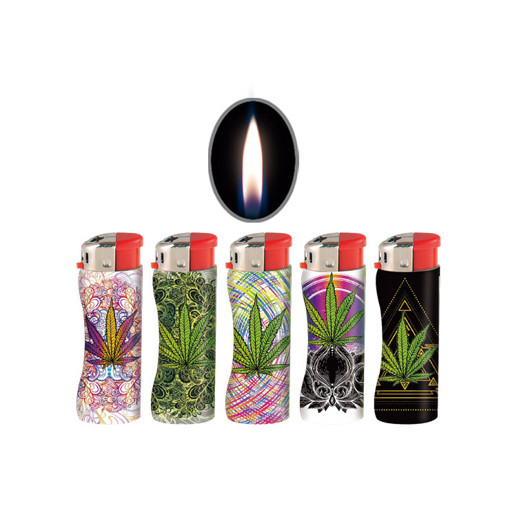 MK Supplier for Unique Lighter Customs Disposable Lighter  Electronic refillable  Rechargeable Encendedod lighters