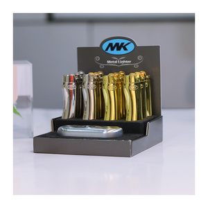 MK electric and burtane wholesale lighter animals metal custom lighter case video lighters metal windproof