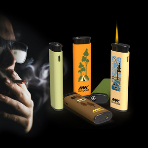 custom portable windproof torch lighter jet flame  electronic windproof cigarette lighter torch cigar lighter windproof