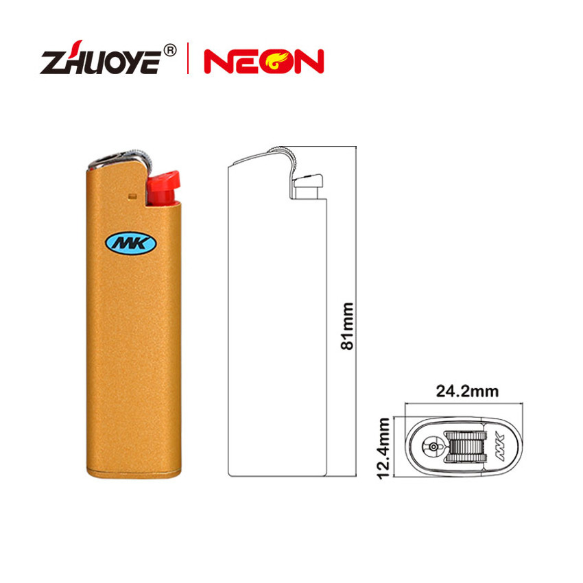 MK 2021 NEWEST FACTORY HOT SELLING LIGHTER CASE WHOLESALE  COOL FIRE  DISPOSABLE FLINT LIGHTER BUTANE GAS METAL LIGHTERS