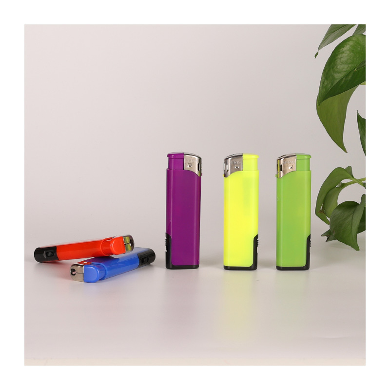 Slim metal jet torch lighter jet flame leather cigarettes tesla lighter electronic cigarette