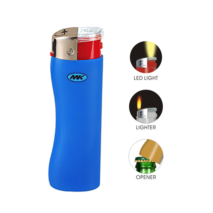 MK ZHUOYE NEON Professional Manufacturer Disposable Refillable Kitchen big size electronic cigarette Gas Lighter