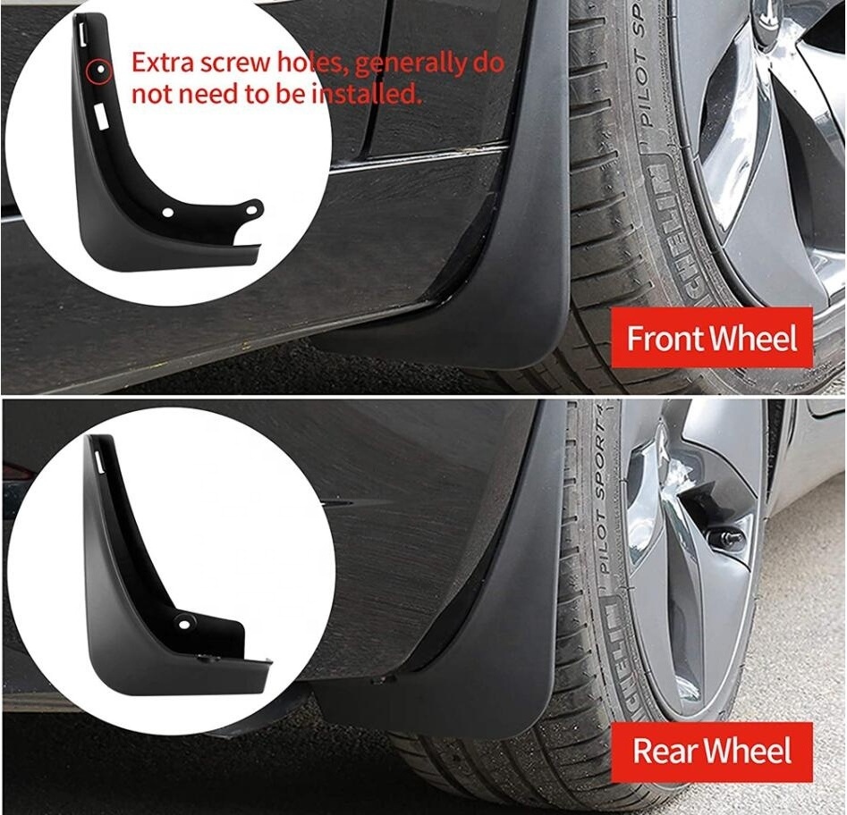 2024 EV Car Mud Flap For VW  ID.3 Pure 2019 ID 4 2021 2022 2023 For VW ID6 Crozz Mudguard Fender Splash Plastic Tuning Accessory