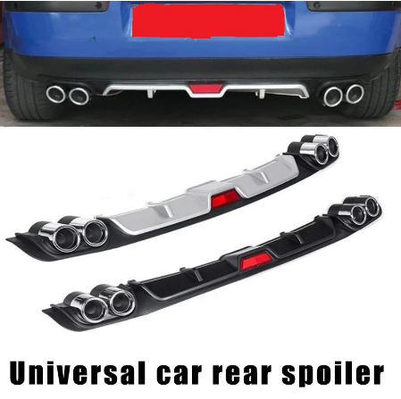 Sport Cheap Universal Car Rear Bumper Diffuser For All Kinds Of Car Sedan Saloon Car Bumper Spoiler PP Exterior Tuning Accessory