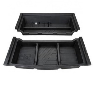 Trunk Box Spare Tire Storage Box Large Organizer Holder For Volkswagen ID.4 X CROZZ 2022 Modified storage with Cover 2022 2023