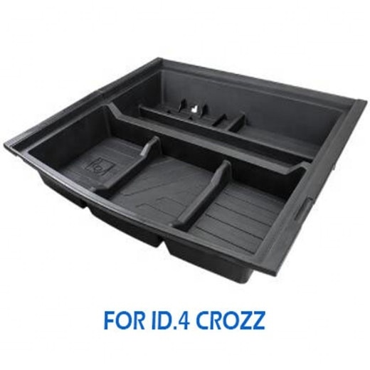 Trunk Box Spare Tire Storage Box Large Organizer Holder For Volkswagen ID.4 X CROZZ 2022 Modified storage with Cover 2022 2023