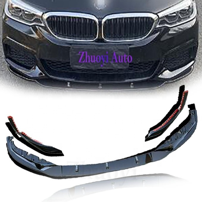 M5 Style Front  Bumper Lip For BMW 5 Series G30 G38 2018-2020 Carbon Fiber Diffuser Exhaust Rear Spoiler  Body Kit Accessories