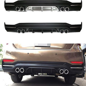 Modified Accessories For Hyundai ACCENT 2018 Rear Bumper Diffuser Exhaust Rear Spoiler Carbon Fiber Body Kit Hood Side Skirt