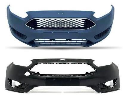 Custom Front Bumper 2012-2014 For Ford Focus ST 2015-2018  Body kit with Grille OE style Tuning Abs Plastic Accessories Rs