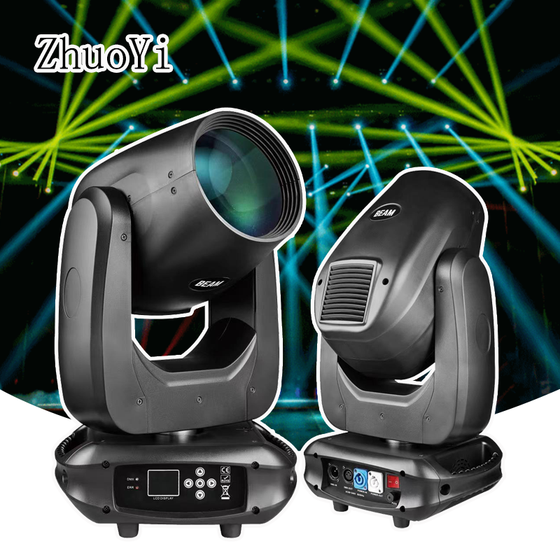 ZY Stage 14R 295W Beam Moving Head Light 295W 14R 8 Prisms with Rainbow Effect Stage Disco Church Lights