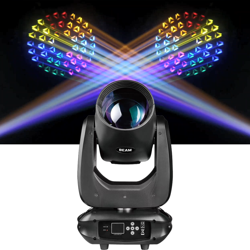 ZY Stage 14R 295W Beam Moving Head Light 295W 14R 8 Prisms with Rainbow Effect Stage Disco Church Lights