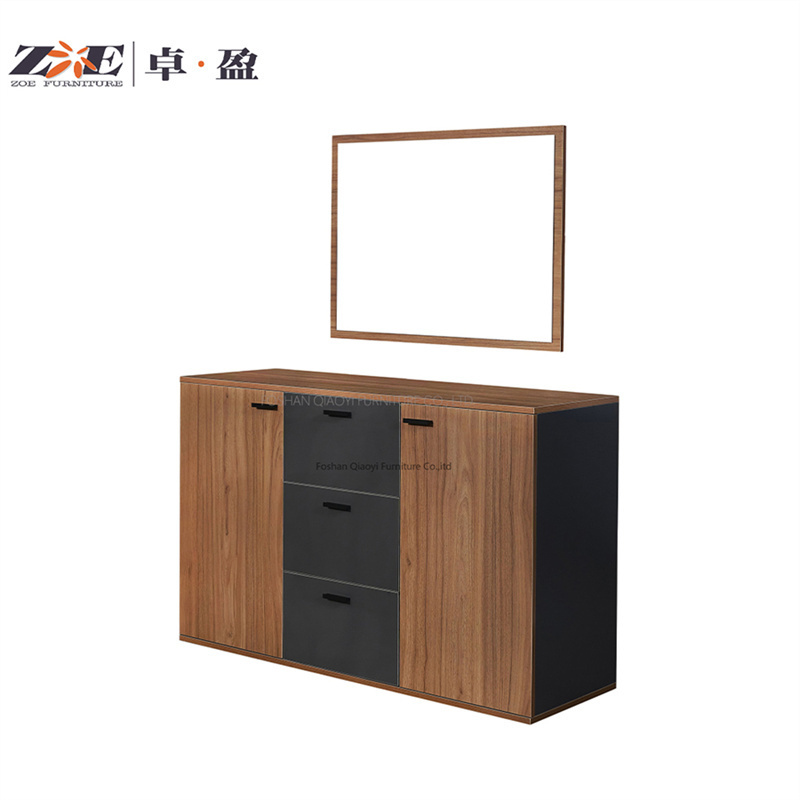 OEM Customize Space Saving Shelf Mirror MDF Wood Dressing Table Cosmetic Table Make up Dresser