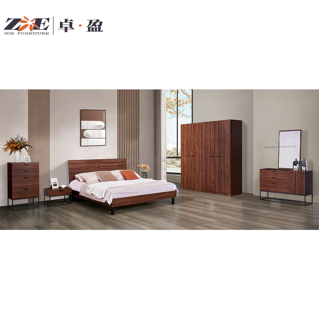 Modern MDF Bedroom Furniture Chinese Wooden Bedroom Cloth Wardrobe