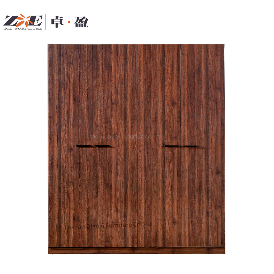 Modern MDF Bedroom Furniture Chinese Wooden Bedroom Cloth Wardrobe