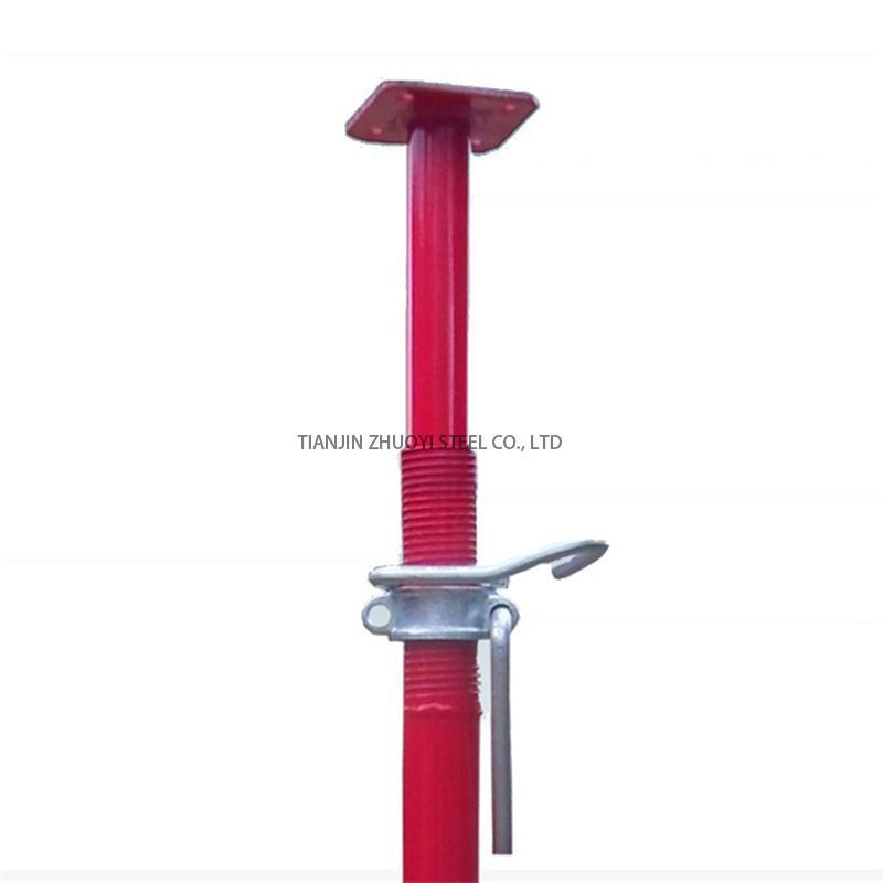 Shoring Jack Post Formowork Galvanized Adjustable Steel Push Pull Prop Formwork Props Scaffold With Round Base For Wall