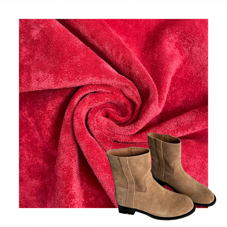 Cheaper Price Synthetic Leather Suede for Jacket Elastic Abrasion-Resistant Durable Boots Material Custom Suede Fabrics