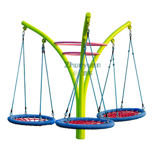 Factory Wholesale Multicolor Bird Nest Swing for Children Home Garden Yard Park Rope Swings for Sale