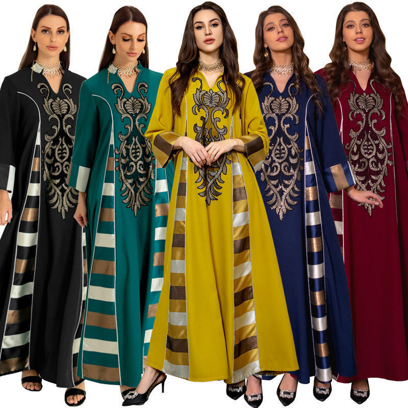 wholesale elegant muslim women long skirts trendy turkish style pleated skirts women long cotton skirts