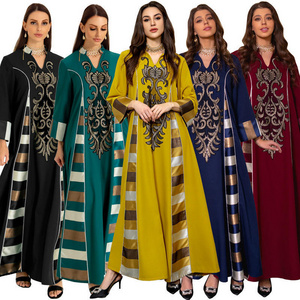 wholesale elegant muslim women long skirts trendy turkish style pleated skirts women long cotton skirts