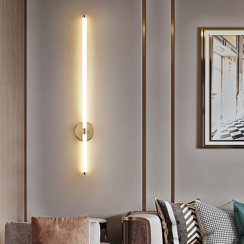 Nordic Lights For Decoration Wall Ceiling Lamps Modern Brass Indoor Lighting Wall Light Long Line For Home Wall Sconce